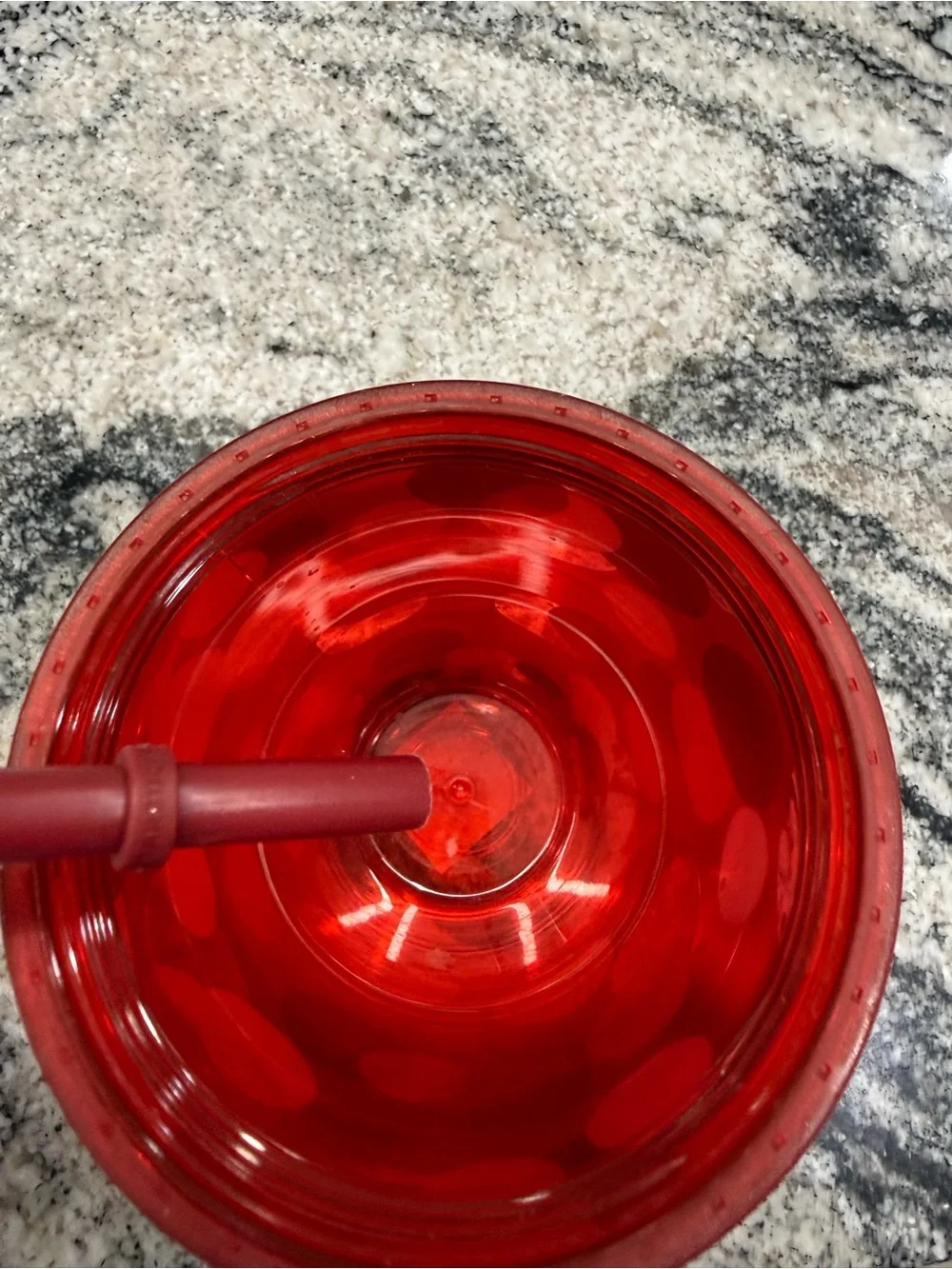 Starbucks Red Polka Dot Insulated Tumbler with Straw